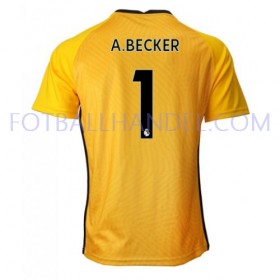 Herre Fotballdrakter Keeper Liverpool Alisson Becker 1 Borte 2020-21 Kortermet